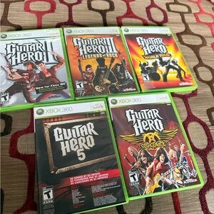 Guitar Hero 360 5 Game Bundle - XBOX 360